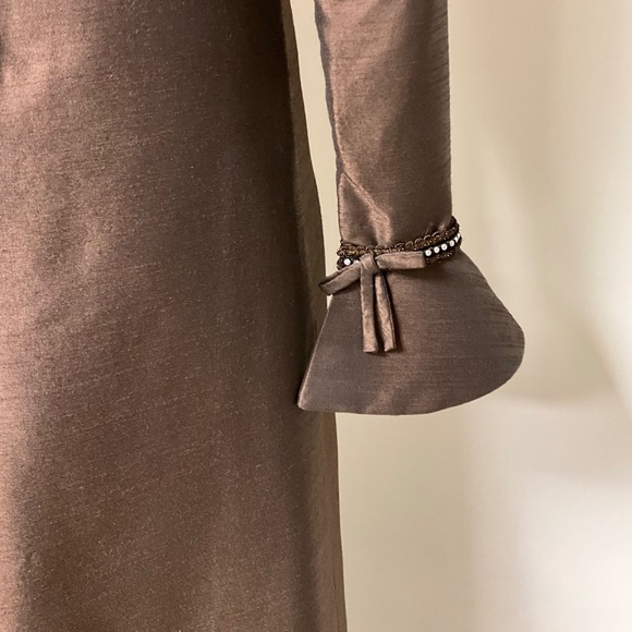 Fancy maxi 1970’s Byroter silk dress size 38 - Picture 4 of 7